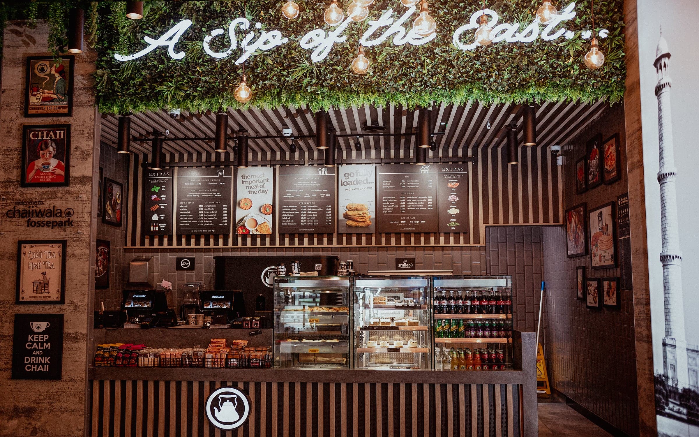 Inside a Chaiiwala of London store